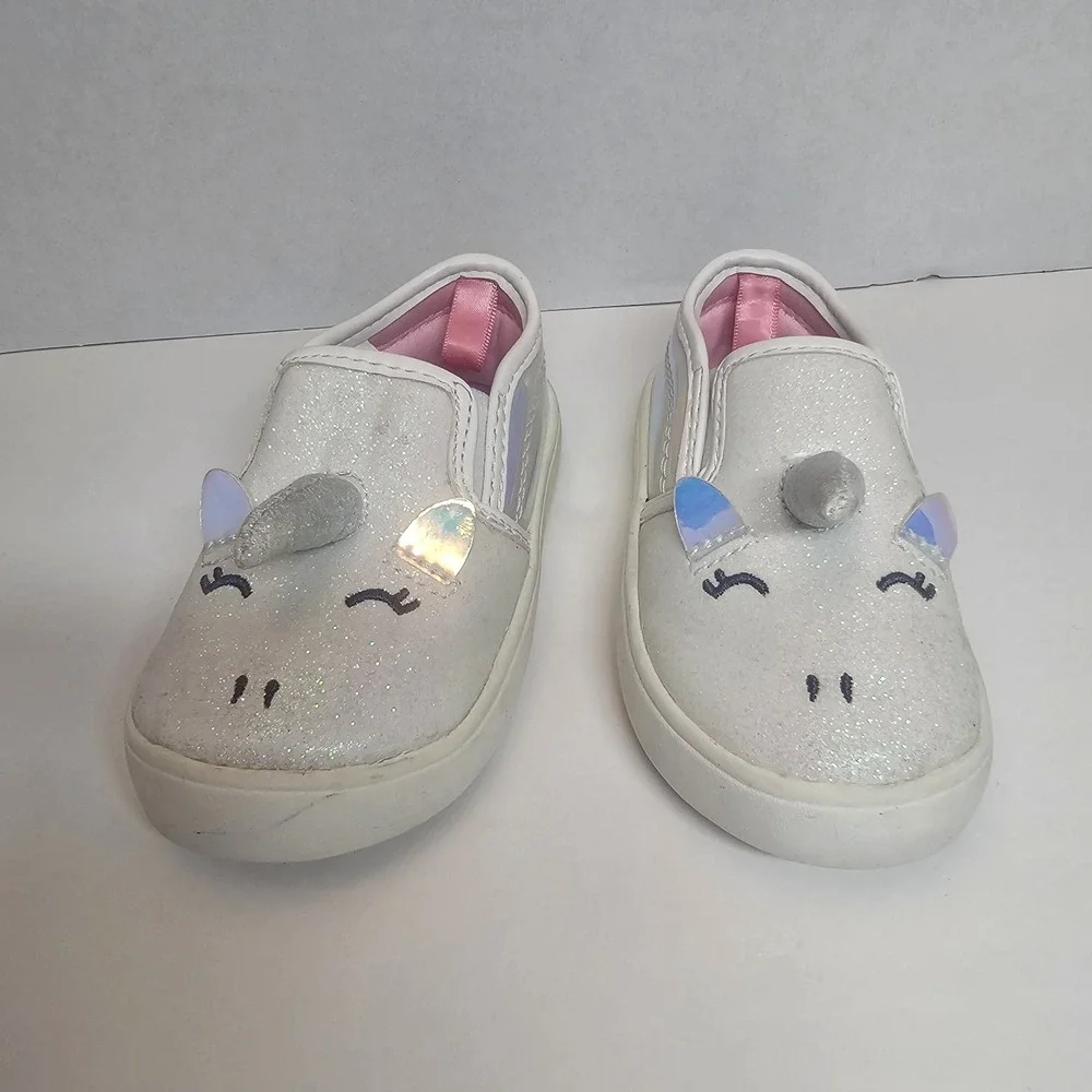 Toddler Unicorn Shoes Carters Size 5 Slip On‎ Glitter Girls